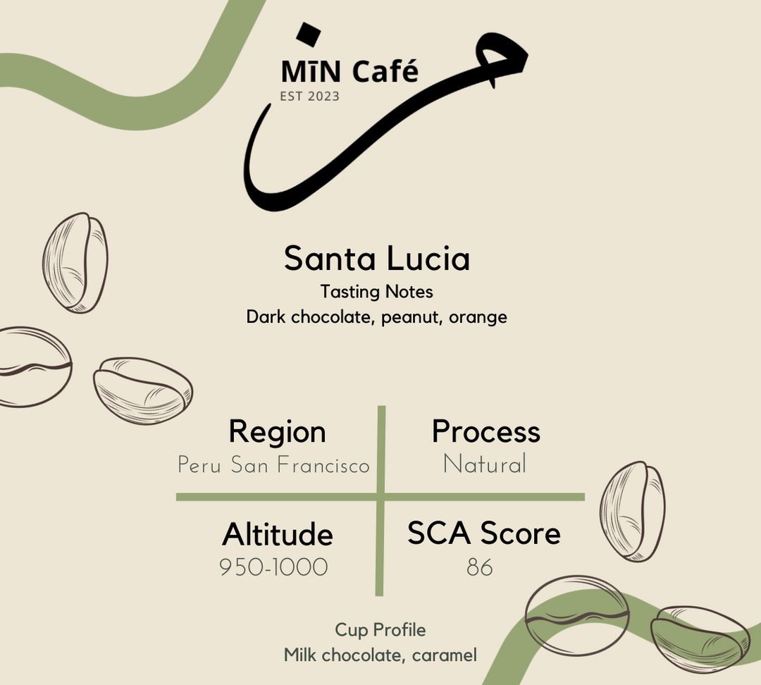250g Coffee Beans - Brazil Santa Lucia - Fine Diner