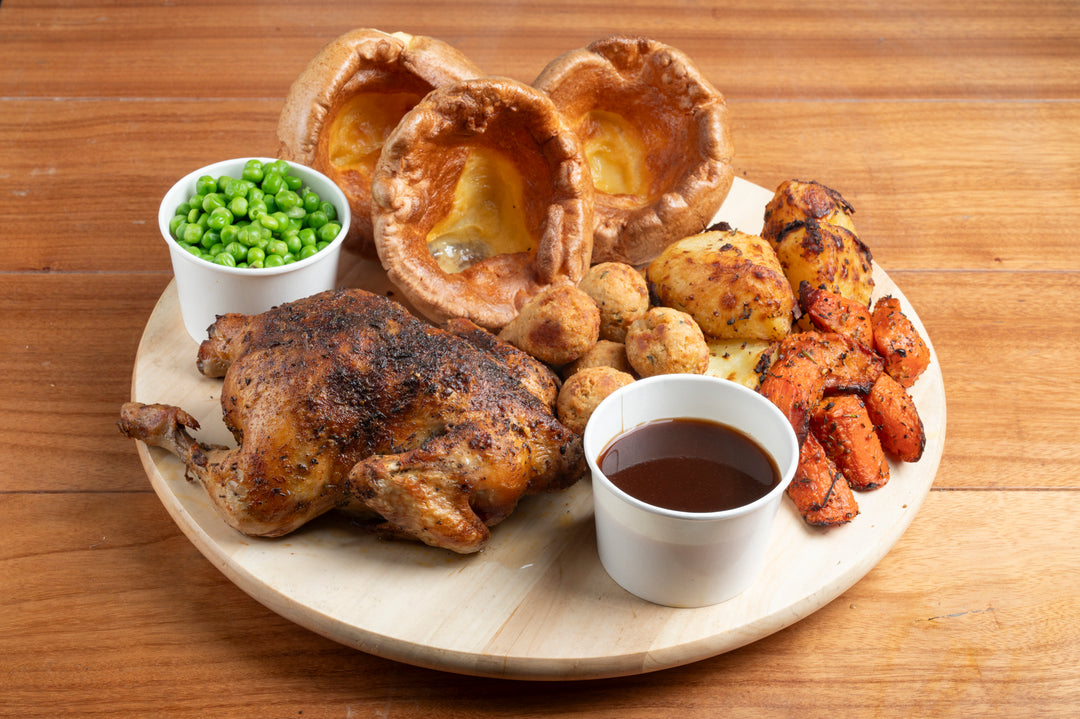 Family Chicken Roast with Trimmings (Serves 4) - Pre-Order Time: 2 Hours