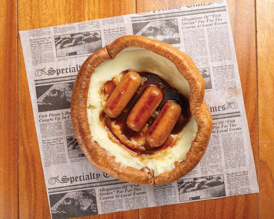 BANGERS & MASH YORKSHIRE BOWL - Fine Diner