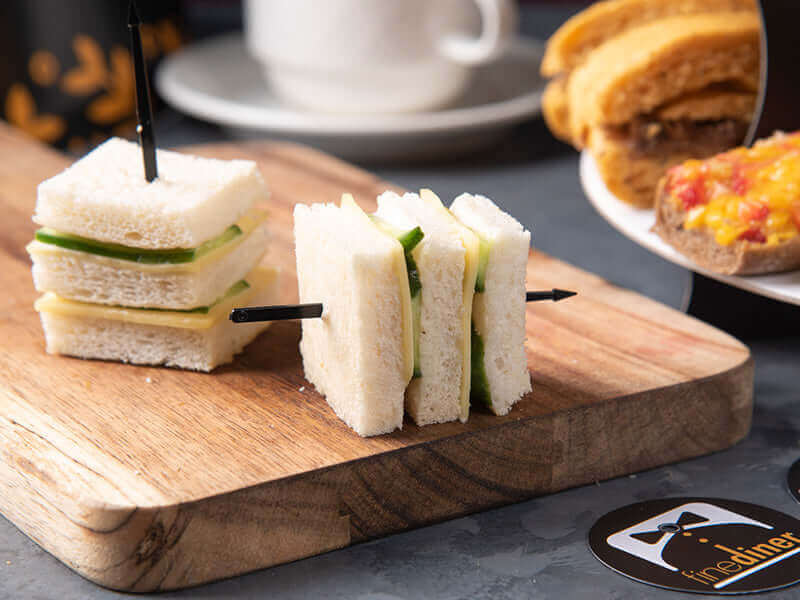 Cucumber Cheddar Cheese Sandwich - Fine Diner