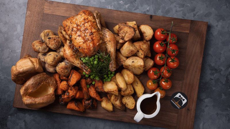 Family Chicken Roast with Trimmings (Serves 4) - Pre-Order Time: 2 Hours - Fine Diner