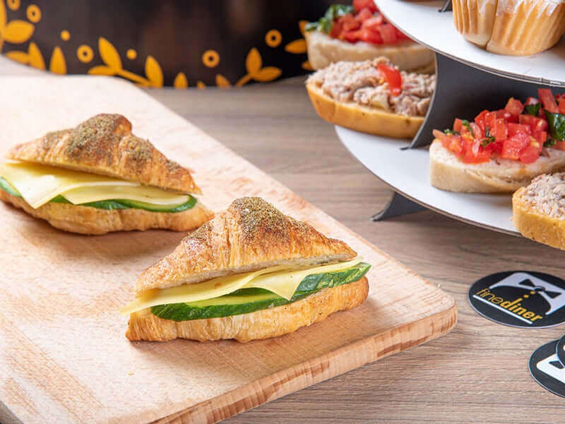 Zaatar Croissant With Gouda Cheese - Fine Diner