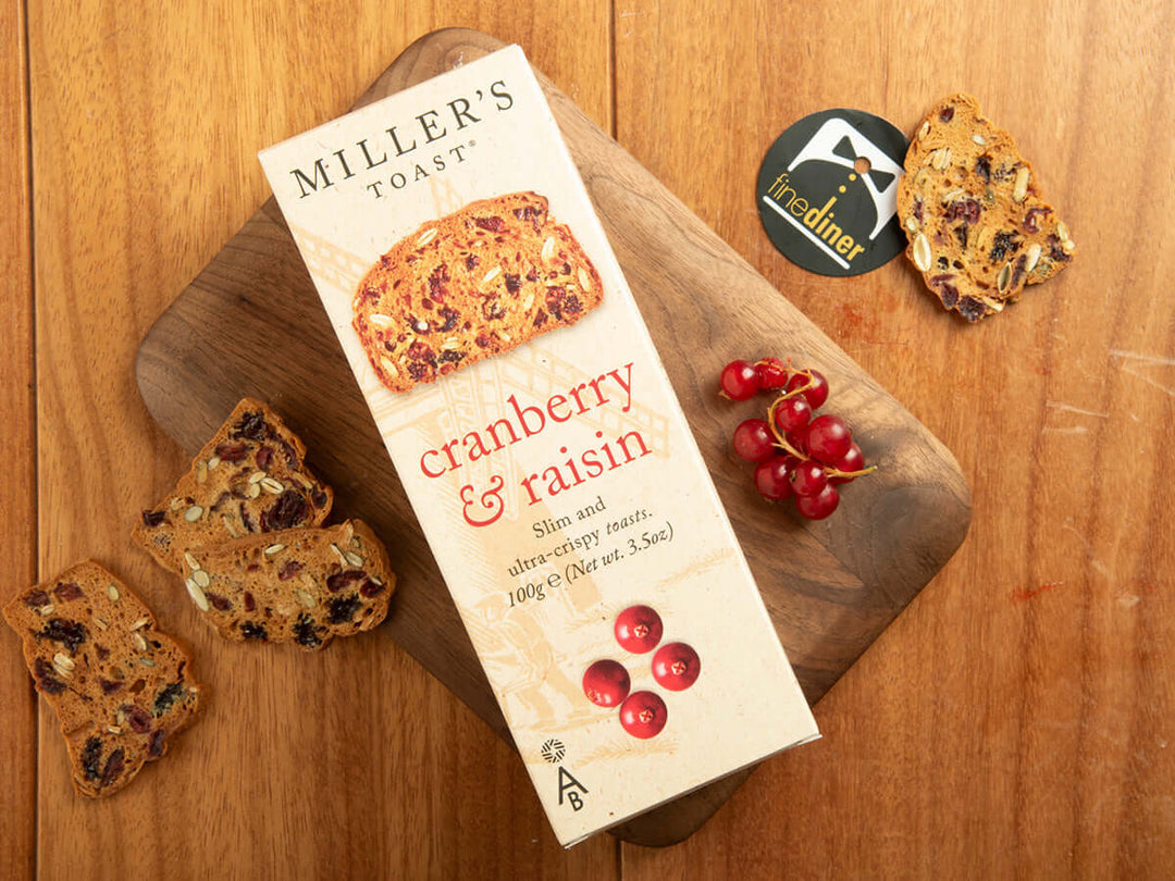 Miller's Toast, Cranberry & Raisin 100g - Fine Diner