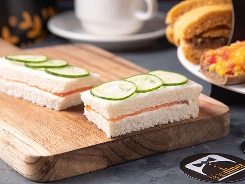 Smoked Salmon & Cream Cheese Finger Sandwiches - Fine Diner