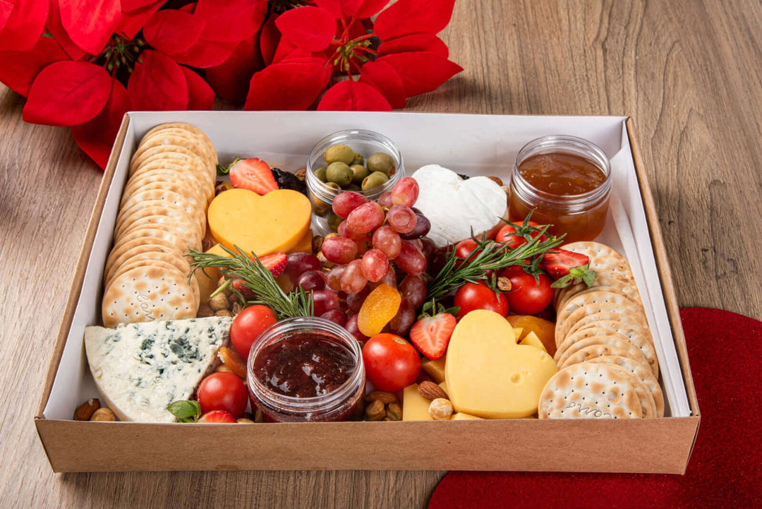 Saint Valentines Cheese Board